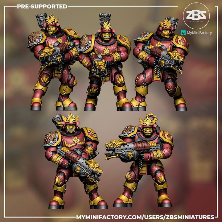 Manzu Ama - Dragon Breath Samurai 5  space marine samurai