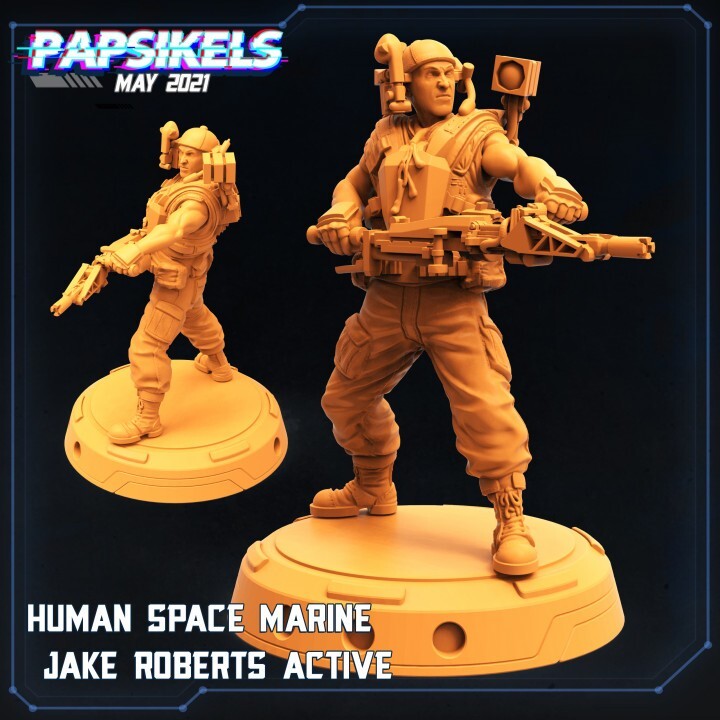 HUMAN SPACE MARINE JAKE ROBERTS ACTIVE