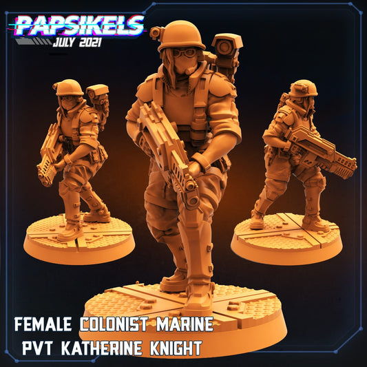 female colonist marine pvt katherine knight