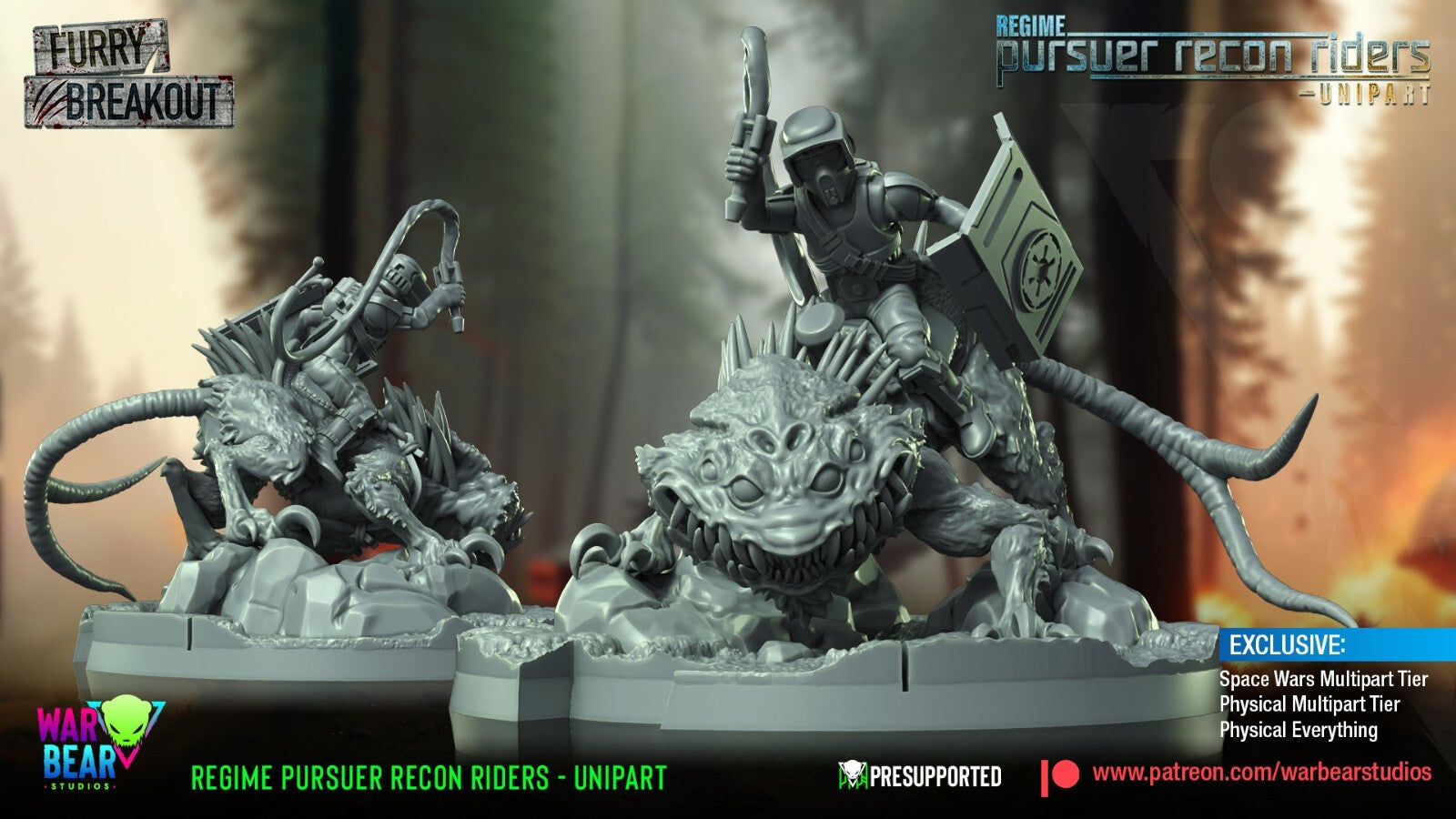 Regime Pursuer Recon Rider compatible star wars legion