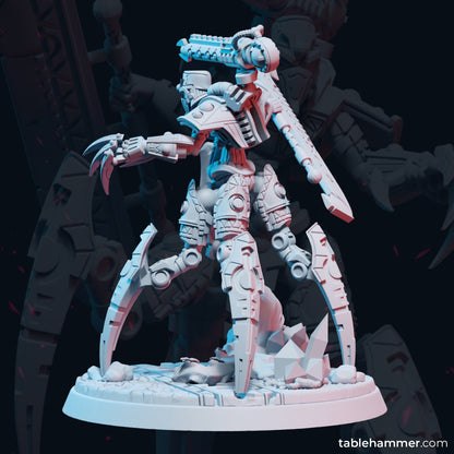 necron lord scorpion hauteur 8 cm 