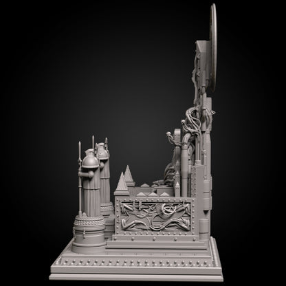 trône d'or empereur