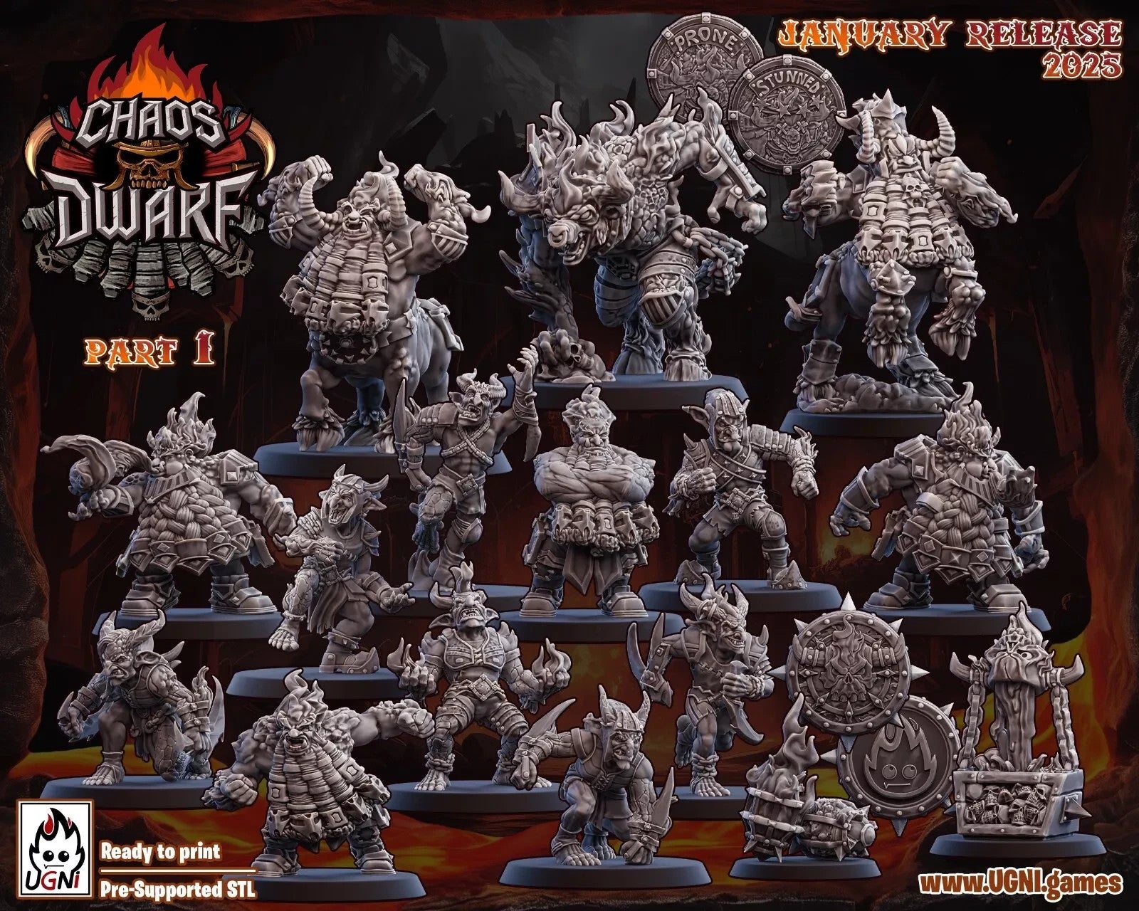 Magma Chaos Dwarf Team equipe nains du chaos fantasy football