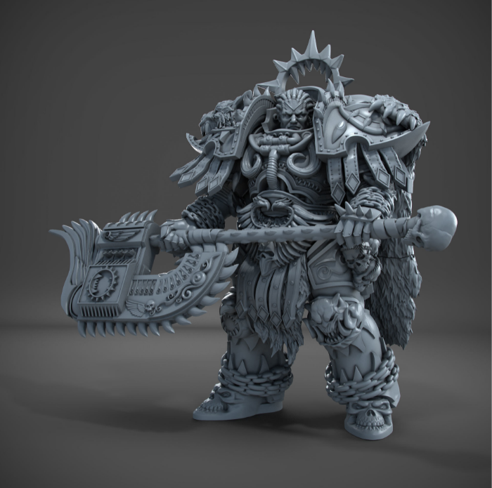 seigneur du chaos compatible angron hauteur 11 cm