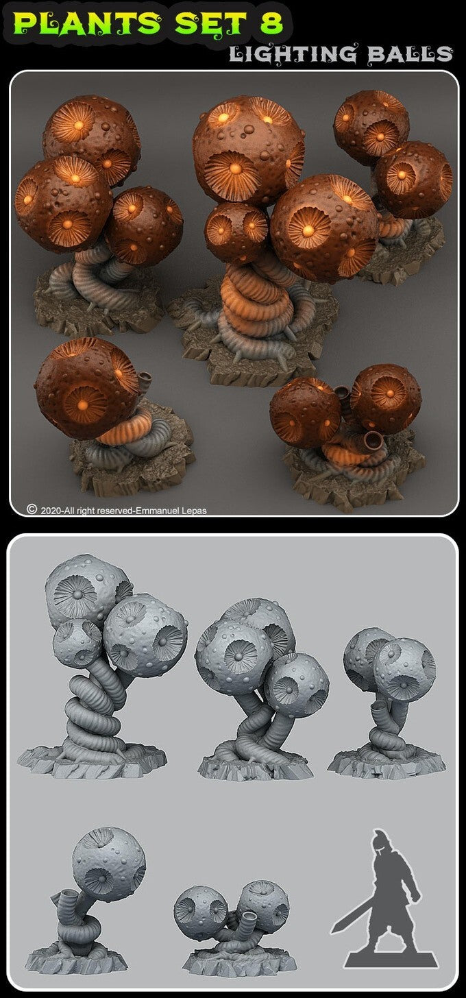 decor 5x plante alien 