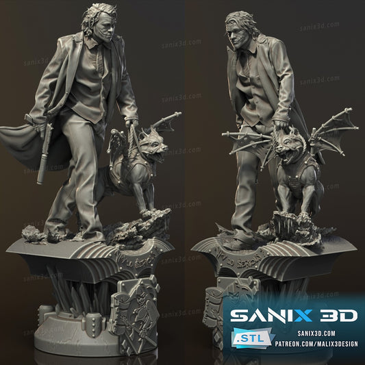 Heath Ledger ( Mr. "J" ) - 25 CM DE HAUT figurine fan art