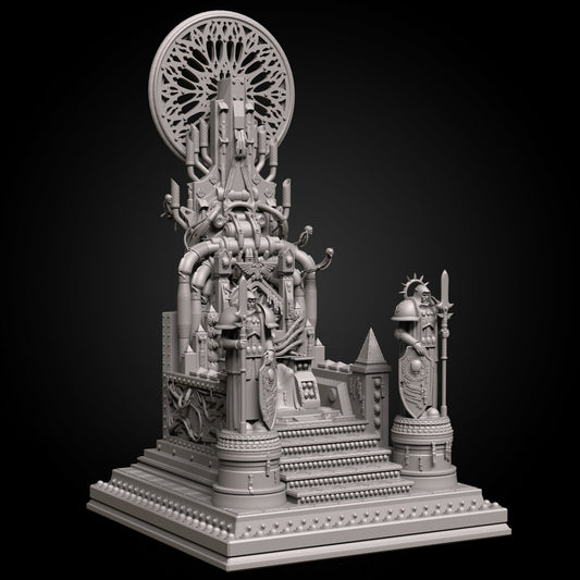 trône d'or empereur