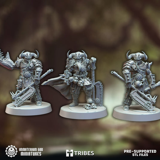 3 Berserk demons socle 32mm w