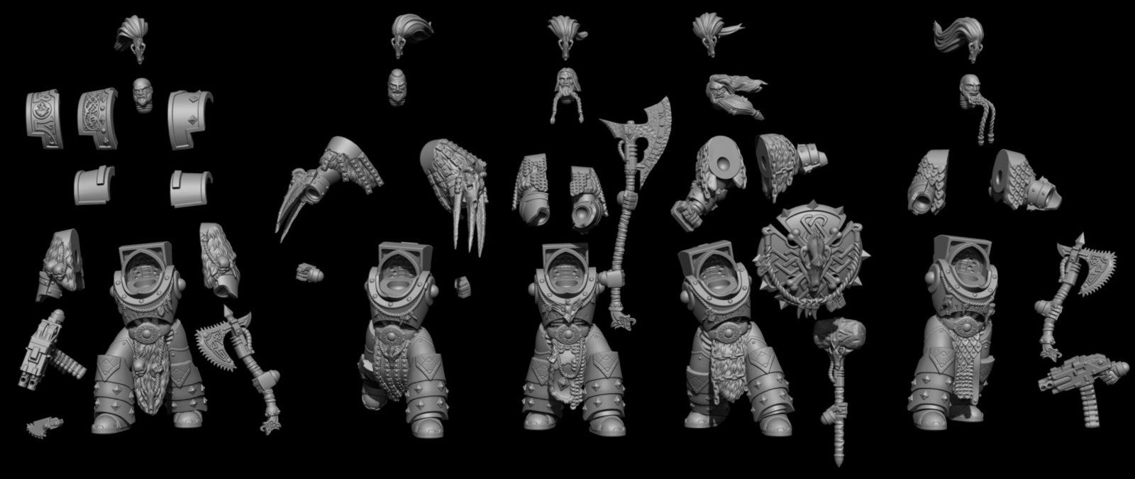 escouade heavy Varangians compatible space wolves