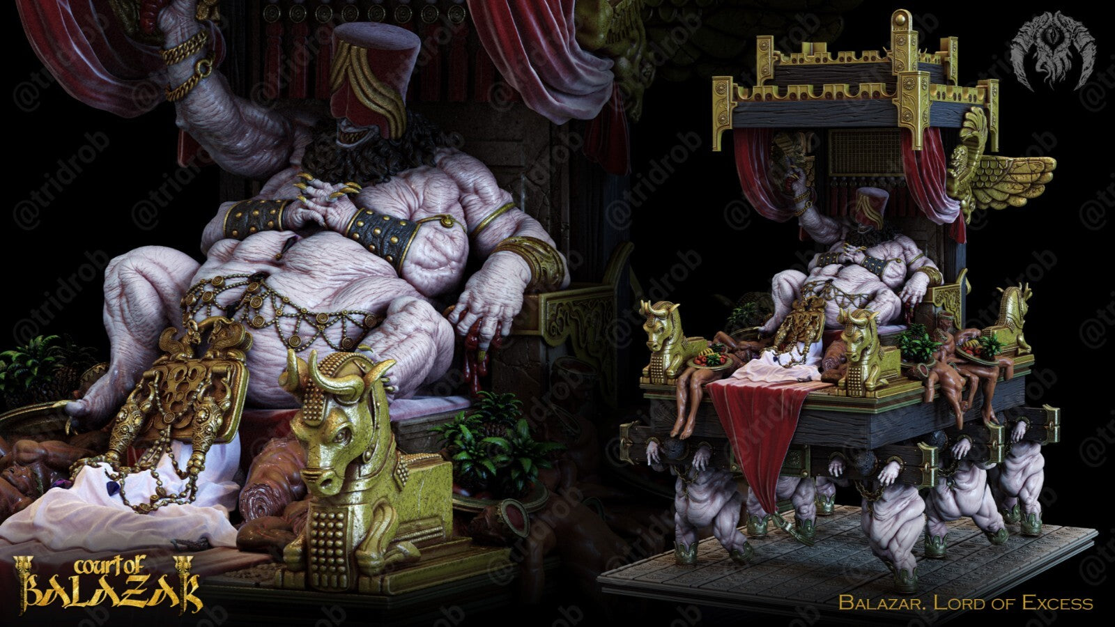 le trone de la cour de l'excès