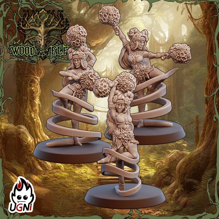 Cheerleader - Wood Elf Team - Fantasy Football convient a bloodbowl