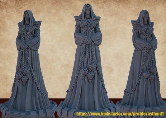 statue acolyte  hauteur 15 cm avec piedestal