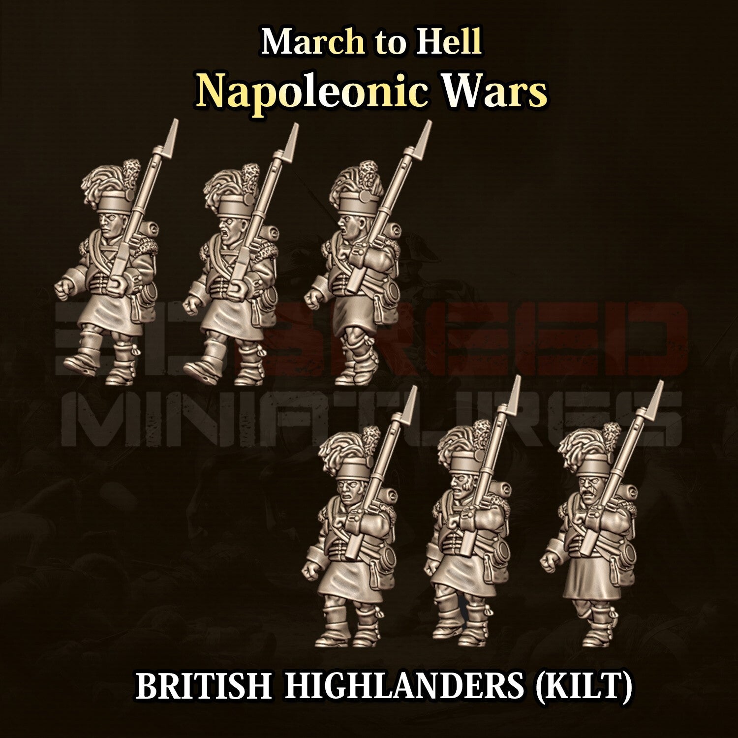 infanterie highlander britannique 15MM