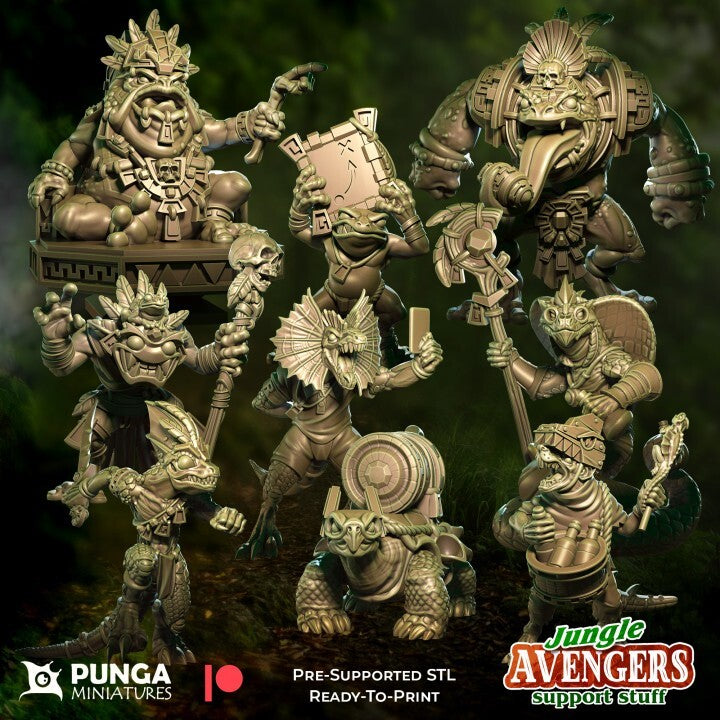 Jungle Avengers Support staf fantasy convient a bloodbowl