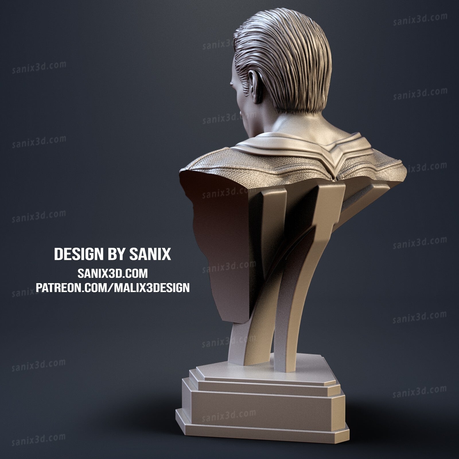 buste superman de 10 cm, buste fan art