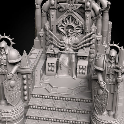 trône d'or empereur