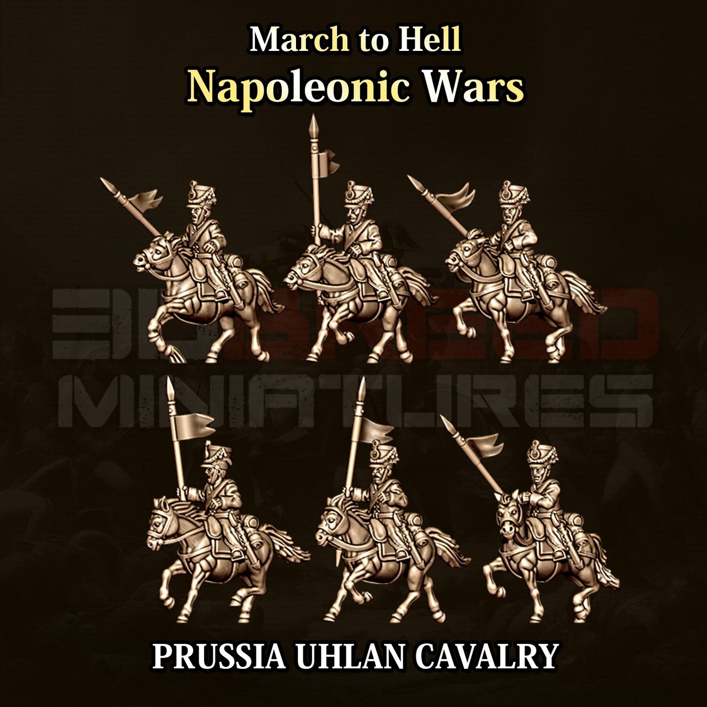 cavalerie  uhlan prusse 15MM