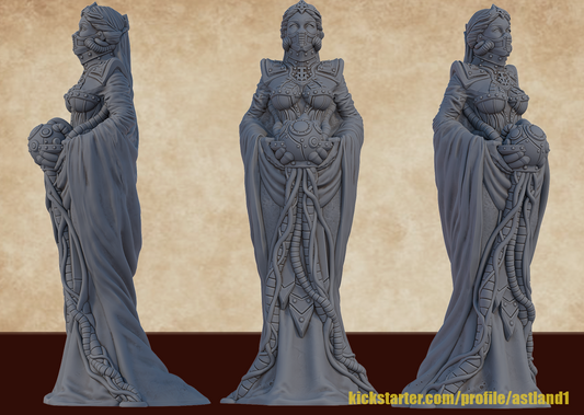 statue divine machine hauteur 15 cm avec piedestal