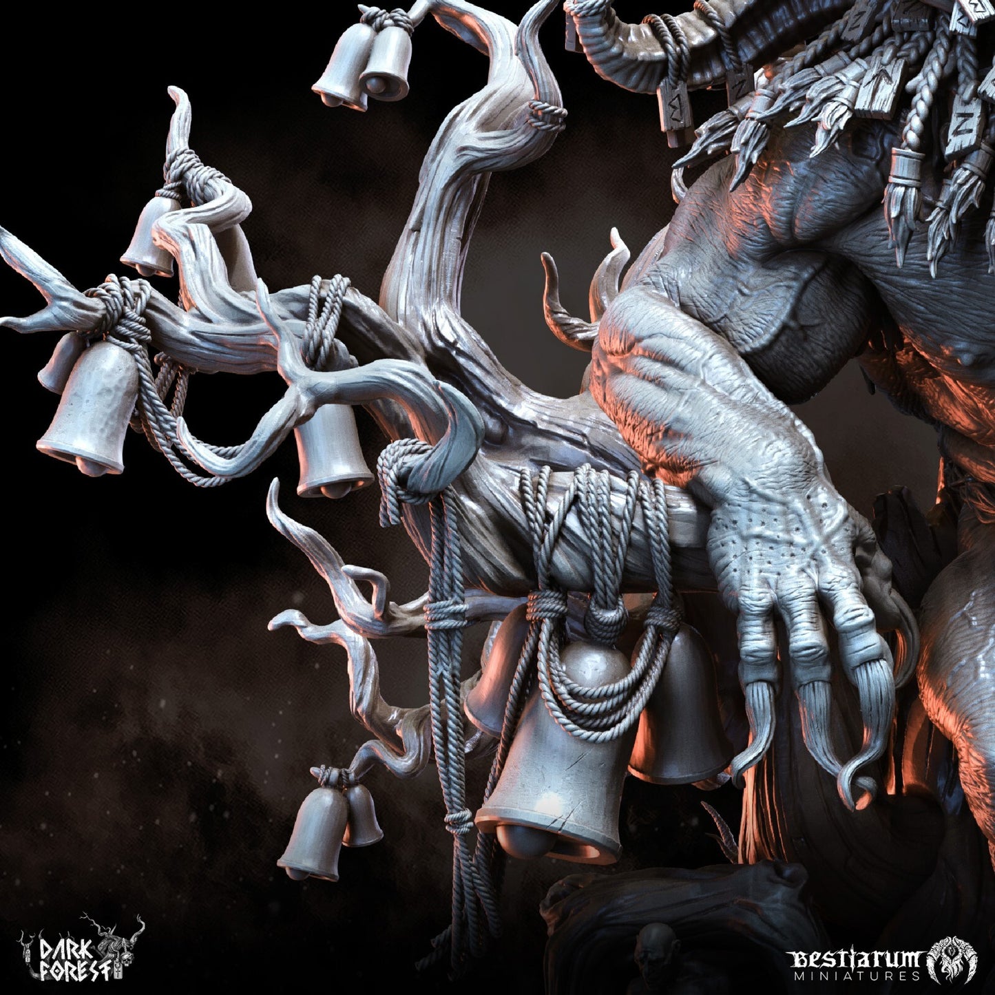 demon majeur avec socle de 125mm