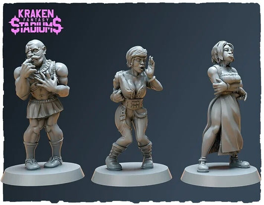 3 supporteur humain Fantasy Football   convient a bloodbowl 