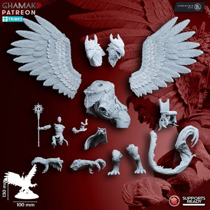 sorcier suprême sur griffon a 2 tetes 