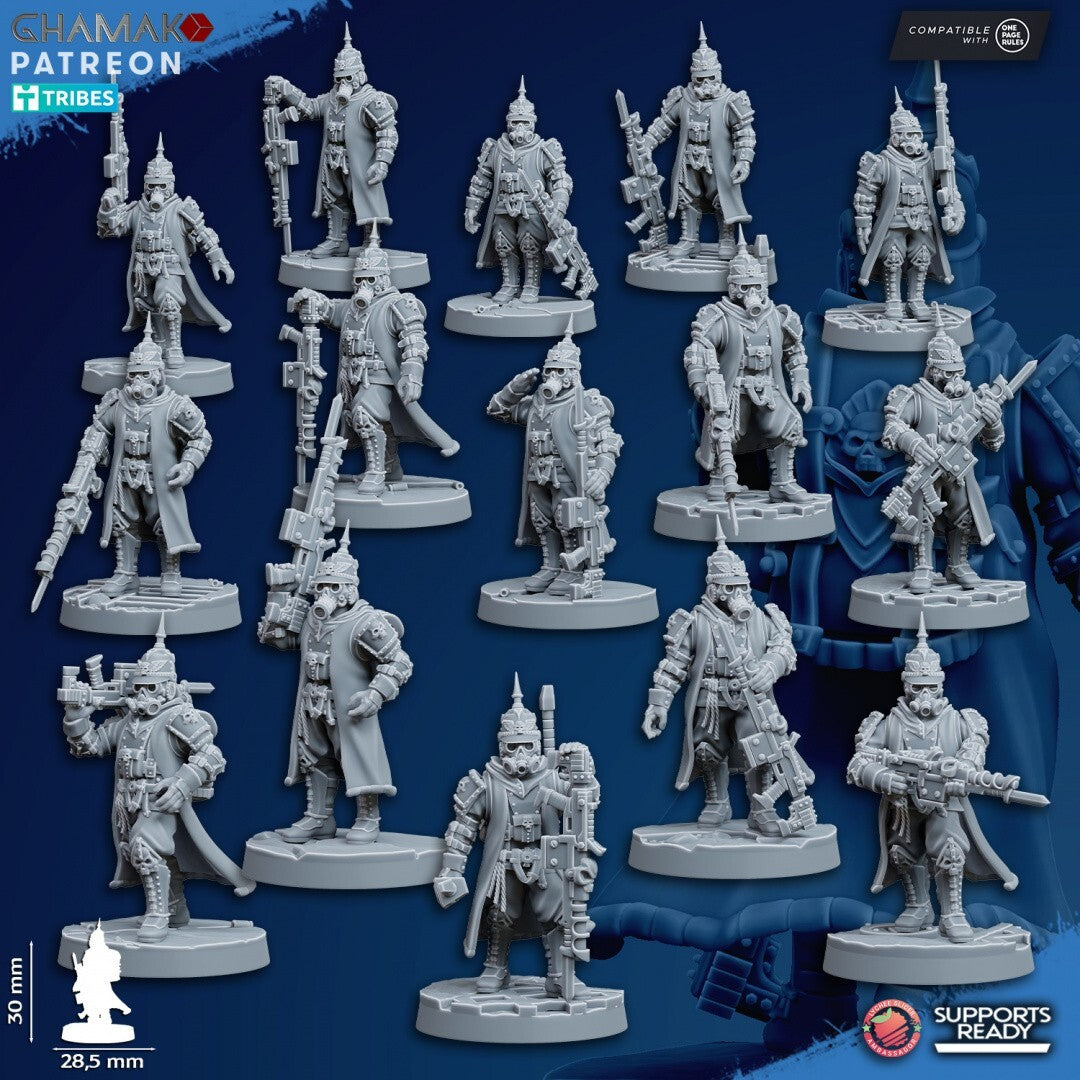 15 At ease Trenchers de station forge compatible tyrannid