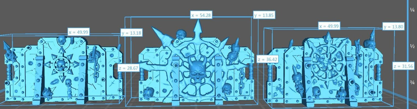 3 barricade space marine du chaos 