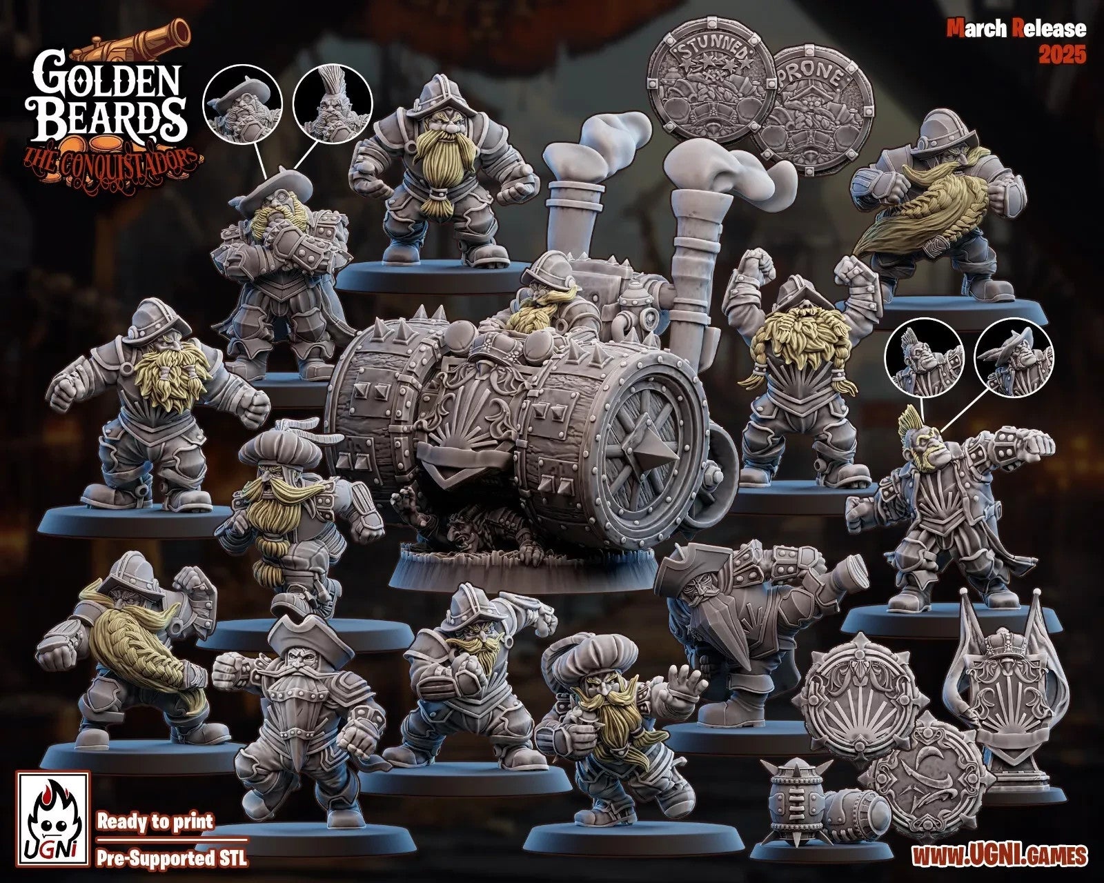 Golden Beards (Conquistador Style)" equipe nain Fantasy Football