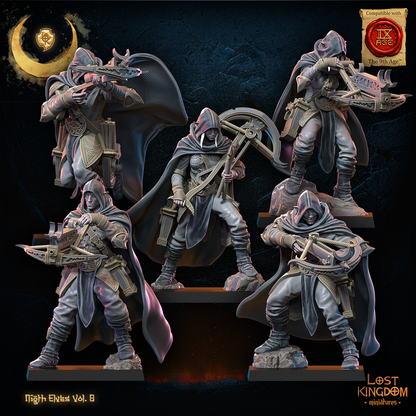 5 arbaletriers elfes noires