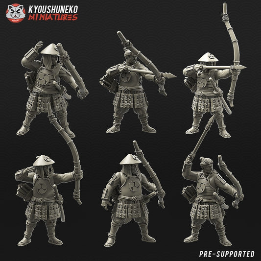 6 archers ashigaru