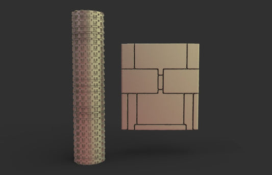 Rouleau de Modélisme 15cm panneaux futuristes