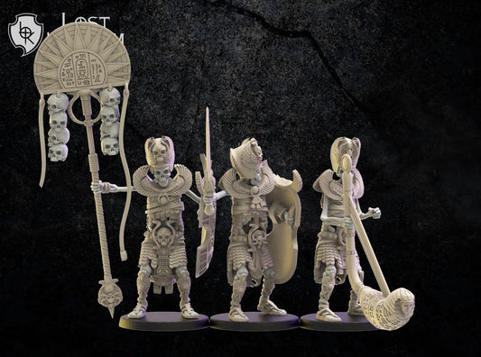 etat majors guerriers rois des tombes