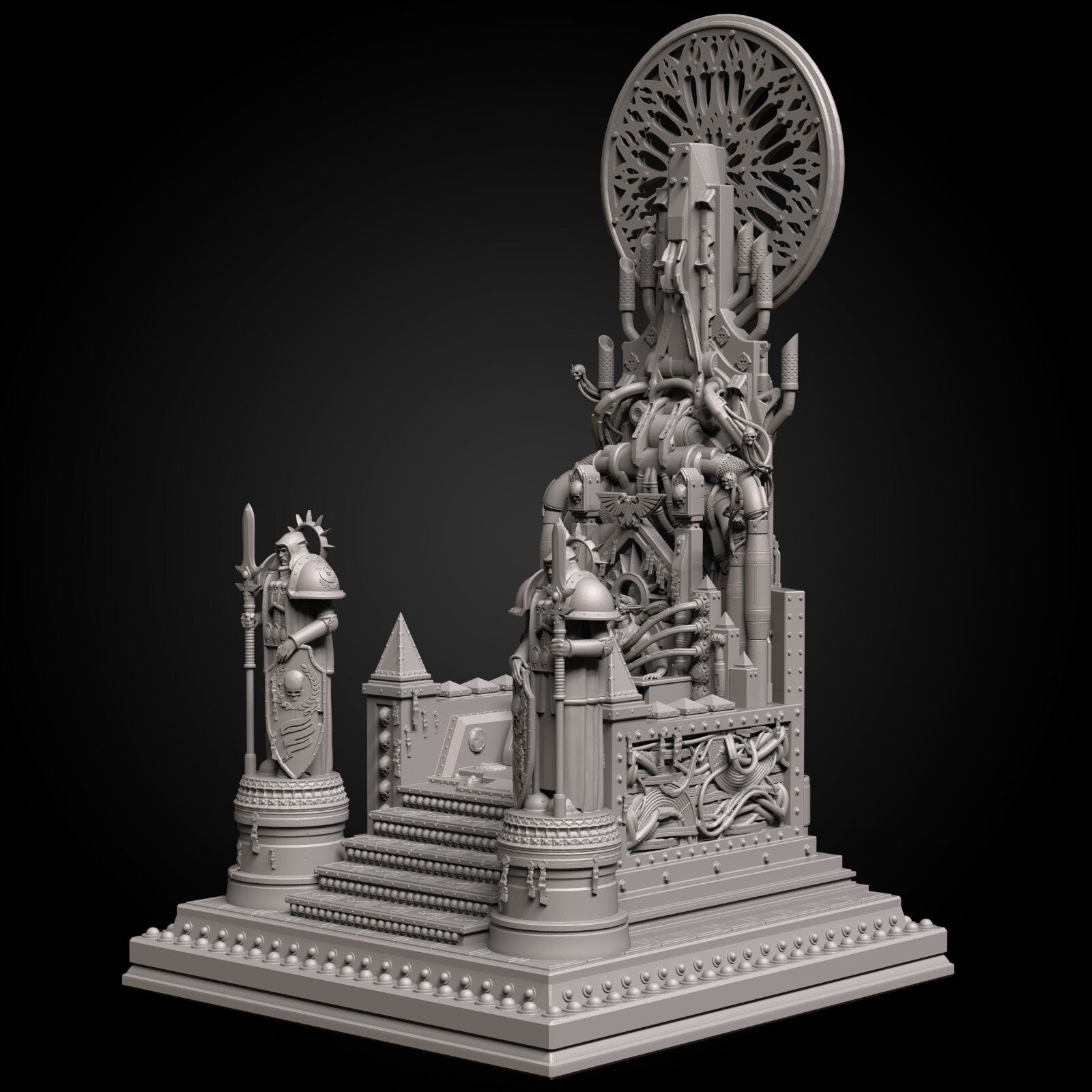 trône d'or empereur