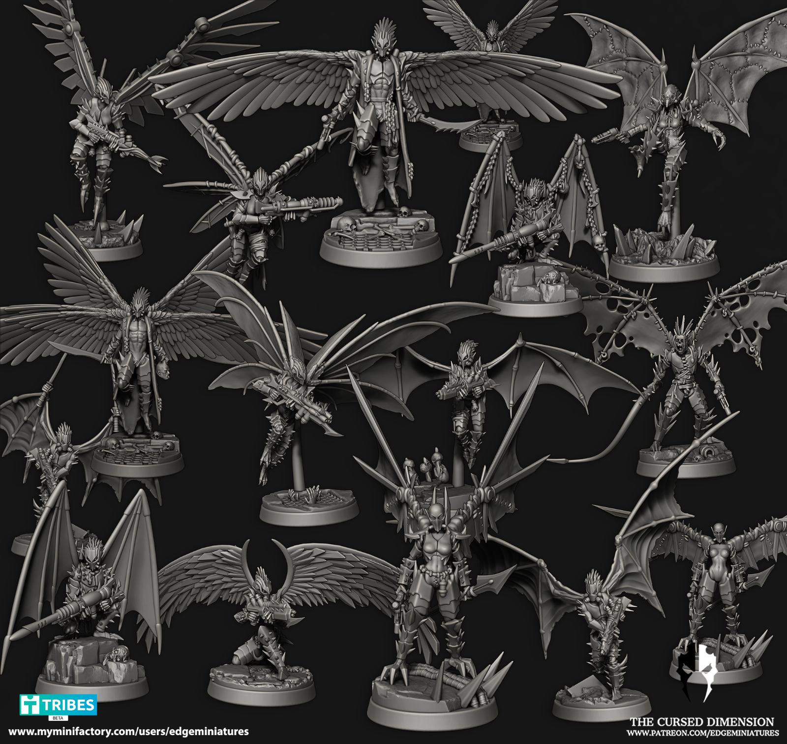 16 figurines Scourges Squad convient a warhammer 40000