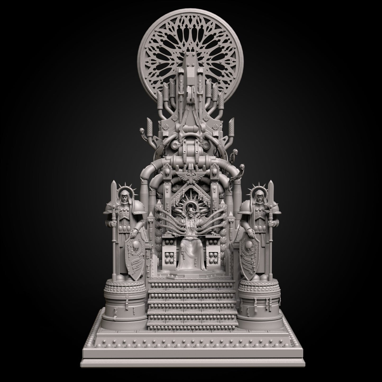 trône d'or empereur