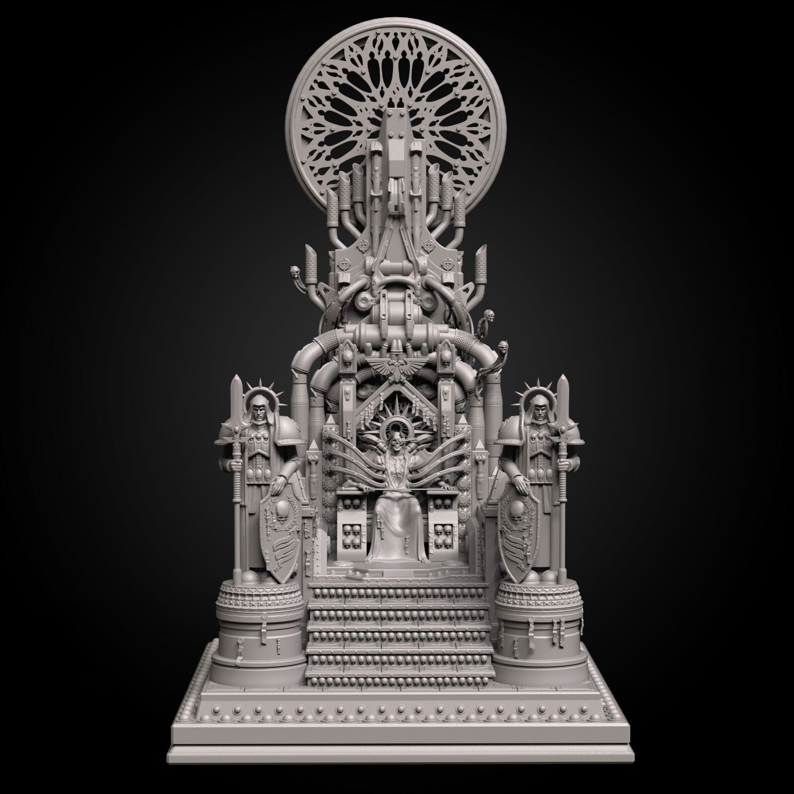 trône d'or empereur