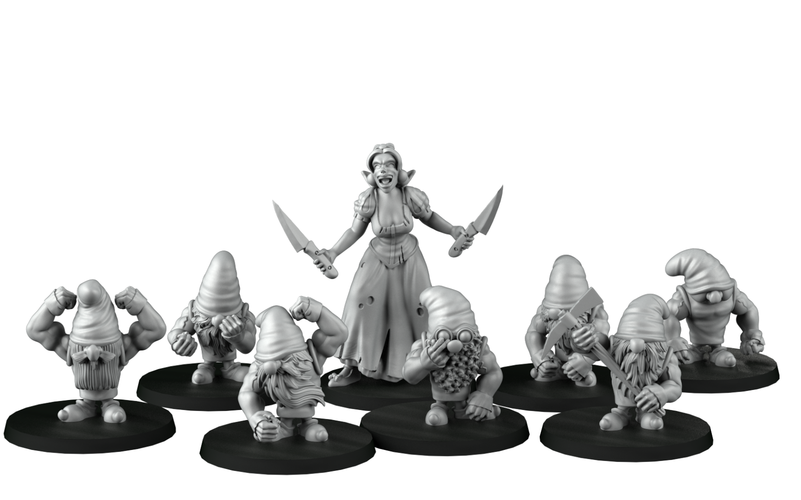 equipe gnome plus blanche neige fantasy convient a bloodbowl