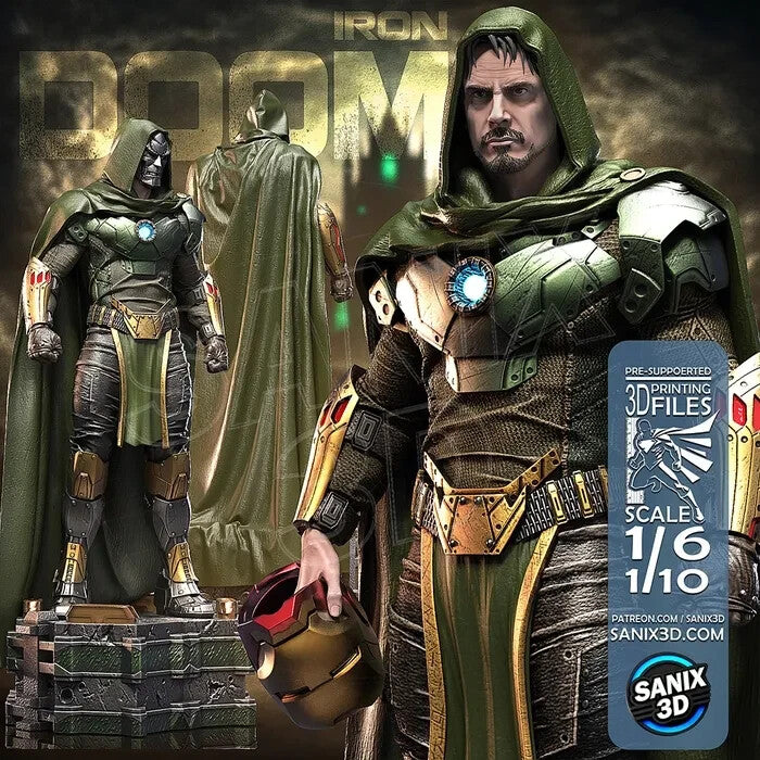 FIGURINE hauteur 27cm DR DOOM  figurine fan art