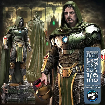 FIGURINE hauteur 27cm DR DOOM  figurine fan art