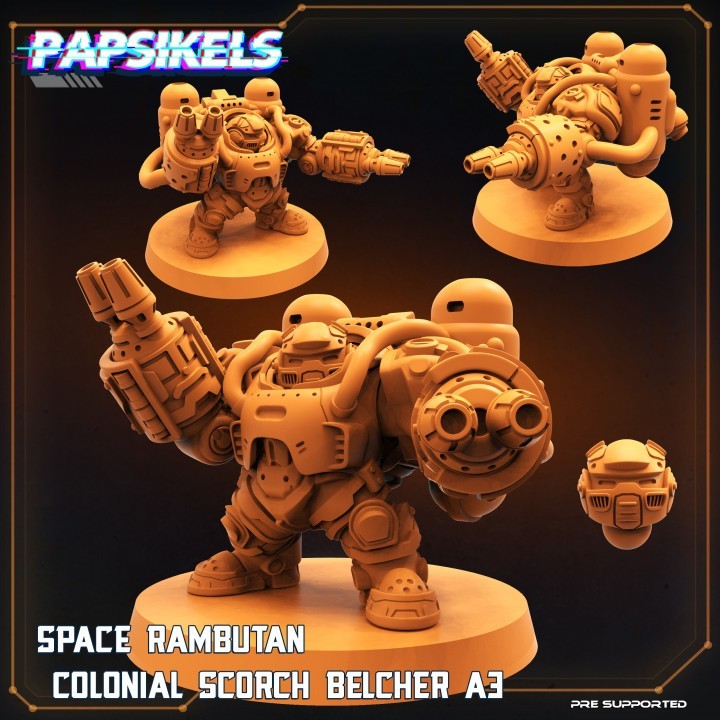 SPACE RAMBUTAN COLONIAL SCORCH BELCHER A3