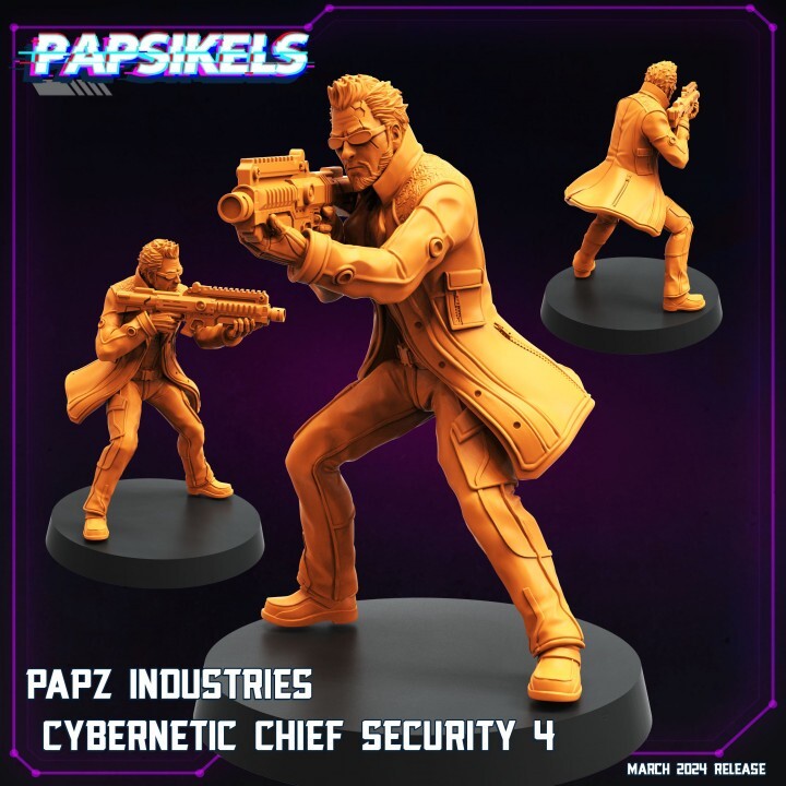 chef de securite compatible cyberpunk