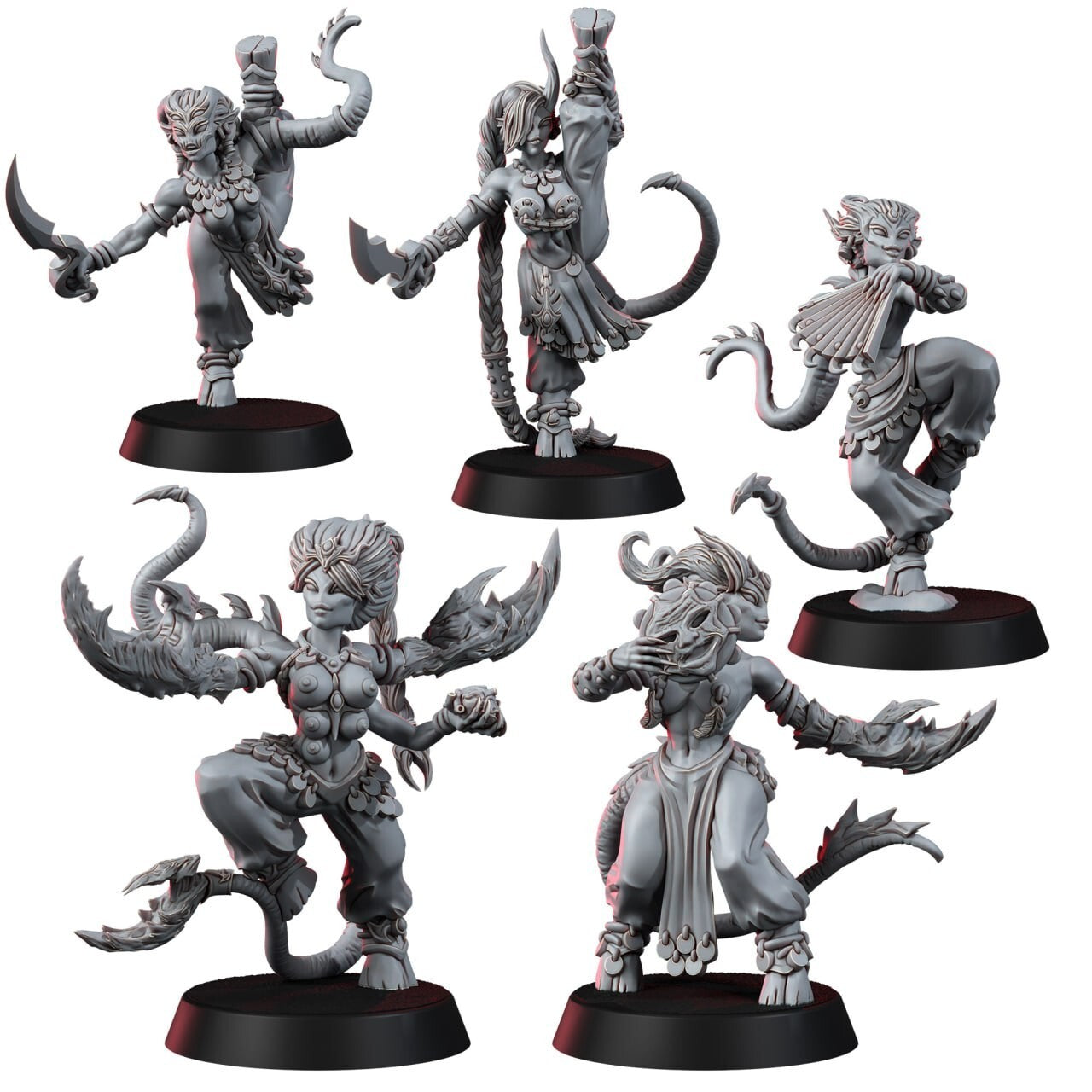 Daemonettes  du plaisir 5 poses