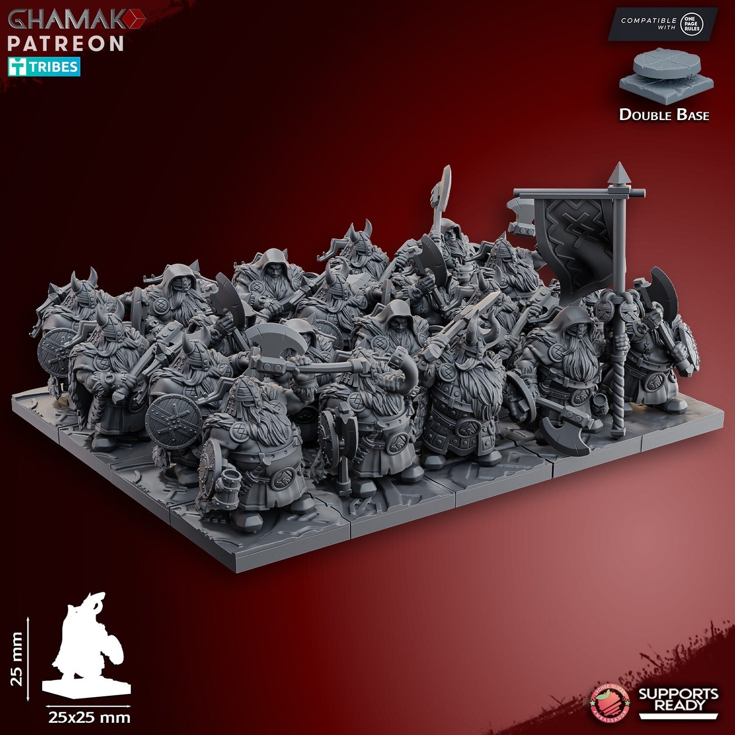 Dwarf Rangers with axe x20 ranger nain avec hache