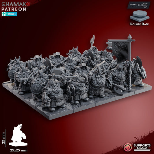 Dwarf Rangers with axe x20 ranger nain avec hache