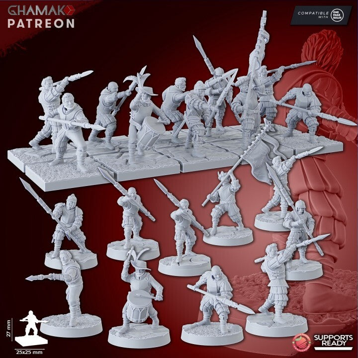 10 Empire Infatrymen Spearmen 