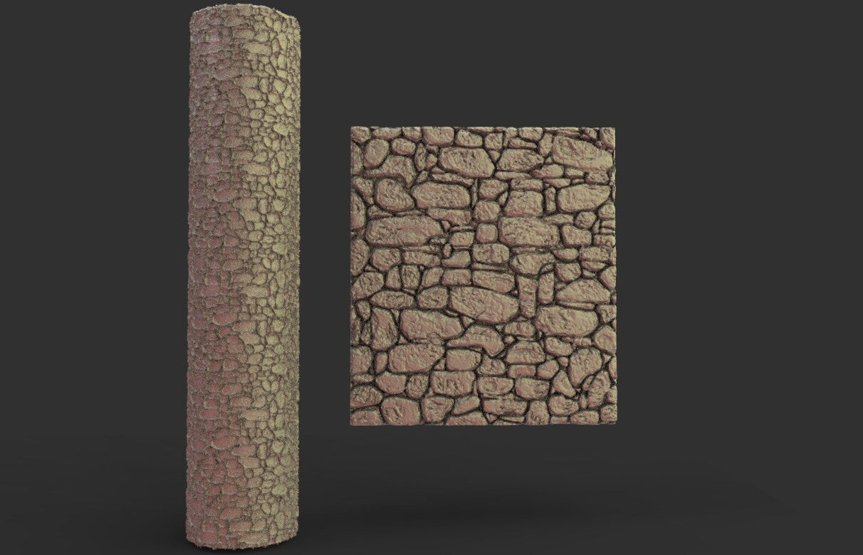 Rouleau de Modélisme 15cm pierres