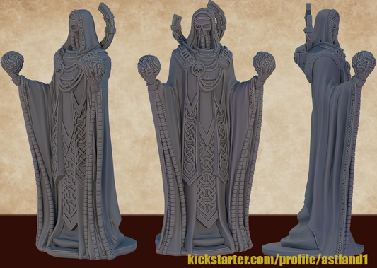 statue mechanicus hauteur 15 cm avec piedestal