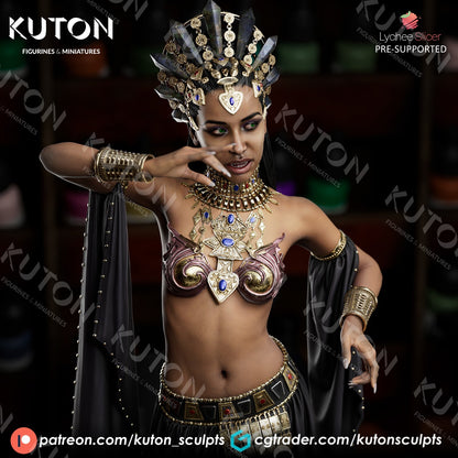 akasha reine des damnes  figurine fan art 18 CM