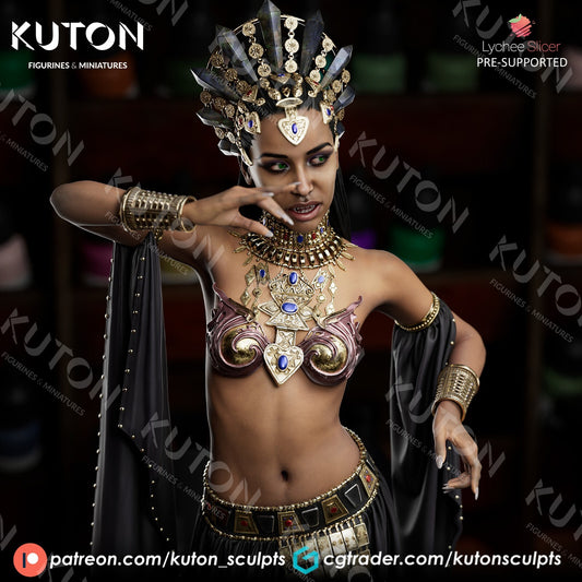 akasha reine des damnes  figurine fan art 18 CM