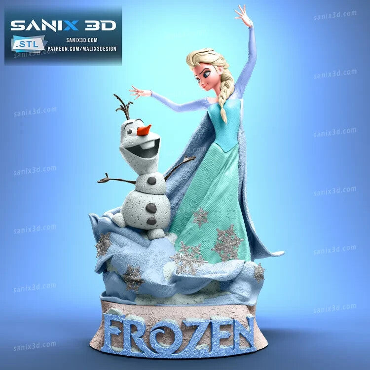 la reine des neiges  - 3D figurine fan art